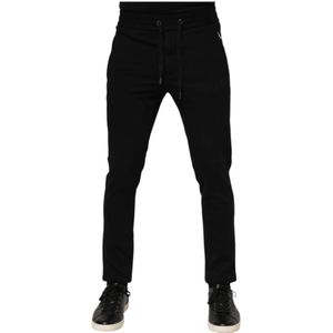 Dolce & Gabbana, Heren, Broeken, Zwart, Maat: XS Nylon,