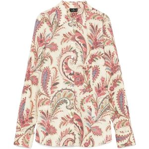Etro, Dames, Blouses & Shirts, Veelkleurig, Maat: XS Katoen,