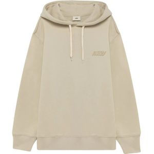 Autry - Hoodie - Beige - Katoen