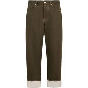 Bottega Veneta, Heren, Jeans, Groen, Maat: L Katoen,