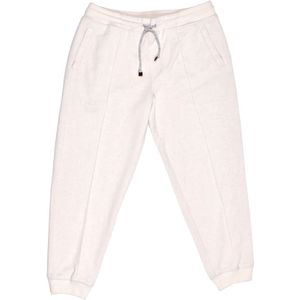 Brunello Cucinelli, Heren, Broeken, Wit, Maat: 2XL Leer,