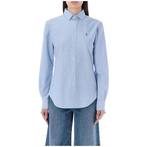 Polo Ralph Lauren, Dames, Blouses & Shirts, Blauw, Maat: L Katoen,