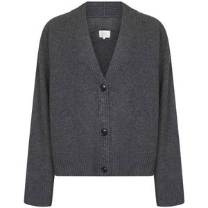 Loulou Studio, Dames, Truien, Grijs, Maat: L Kasjmier,