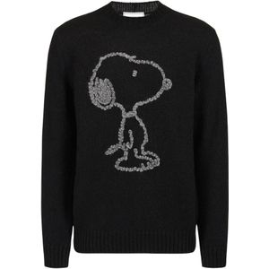 Iceberg, Heren, Truien, Zwart, Maat: L Wol,