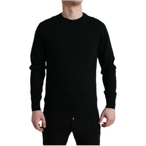 Dolce & Gabbana - Crew Neck Trui - Zwart - Katoen