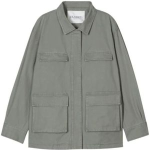 Closed, Dames, Jassen, Grijs, Maat: S Katoen,