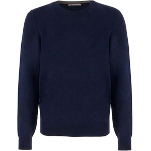 Brunello Cucinelli, Heren, Truien, Blauw, Maat: XL Kasjmier,