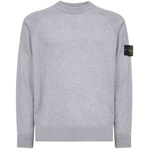 Stone Island, Heren, Truien, Grijs, Maat: L Wol,