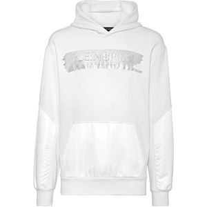 Plein Sport, Heren, Sweatshirts & Hoodies, Wit, Maat: XL