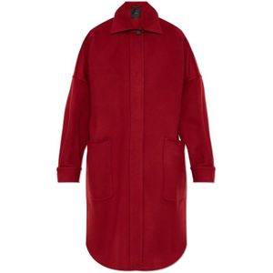 Max Mara, Dames, Mantels, Rood, Maat: S Kasjmier,