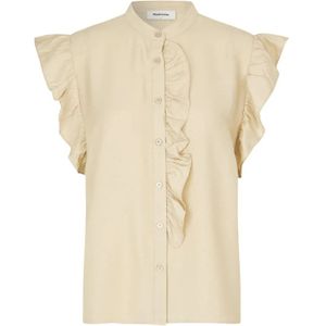 Modström, Dames, Blouses & Shirts, Beige, Maat: XS