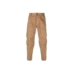 Dsquared2 Slim-Fit Broek #131 - Upgrade Jouw Garderobe , Beige , Heren , Maat: L