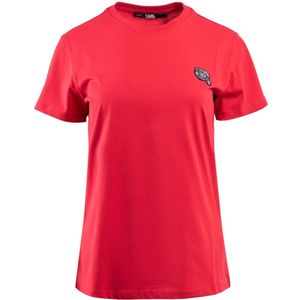Karl Lagerfeld, Dames, Tops, Rood, Maat: S Katoen,