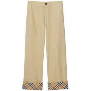 Burberry, Heren, Broeken, Beige, Maat: L