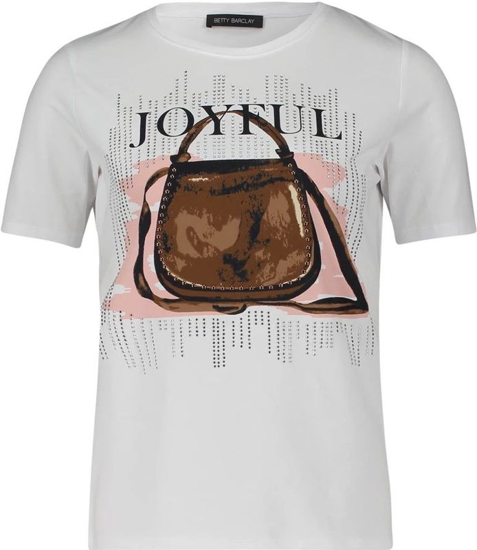 Betty Barclay - Glitterend Basic Shirt - Wit - Dames