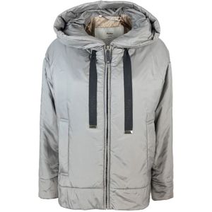 Weekend Max Mara, Dames, Jassen, Grijs, Maat: S Zijde,