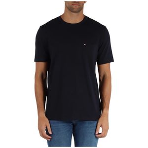 Tommy Hilfiger, Heren, Tops, Blauw, Maat: M Katoen,
