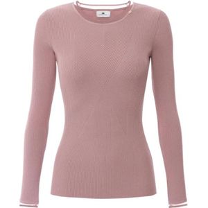Elisabetta Franchi, Dames, Truien, Roze, Maat: XS Nylon,