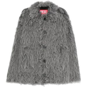 Diesel, Heren, Jassen, Grijs, Maat: L