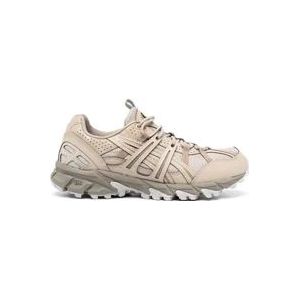 Asics Beige Leren Sneakers , Beige , Heren , Maat: 44 EU