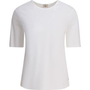 Herno - Crewneck T-shirt - Wit - Katoen - Waterafstotende Behandeling