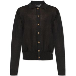 Versace, Heren, Truien, Zwart, Maat: XL Katoen,