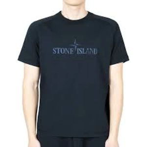 Stone Island, Heren, Tops, Blauw, Maat: XL Katoen,