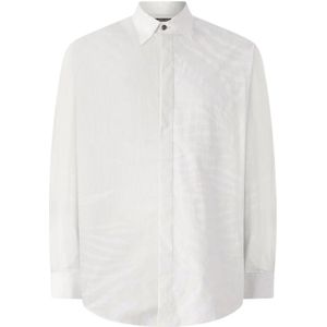 Roberto Cavalli, Heren, Overhemden, Wit, Maat: L Zijde,