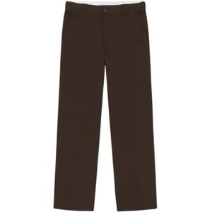 DICKIES Broek  donkerbruin