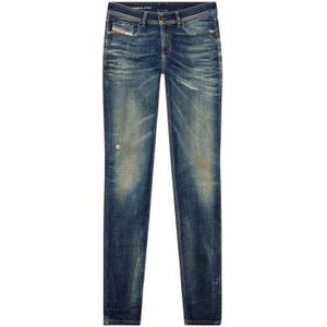 Diesel, Heren, Jeans, Blauw, Maat: W34 Denim,