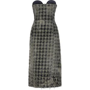 Diesel, Dames, Jurken, Grijs, Maat: L Katoen,