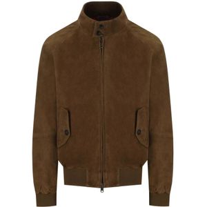 Baracuta, Heren, Jassen, Groen, Maat: L Suède,