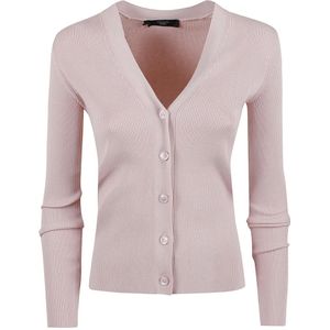 Weekend Max Mara, Dames, Truien, Roze, Maat: M Viscose,