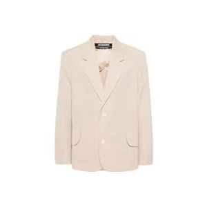 Jacquemus Blazers , Beige , Heren , Maat: L