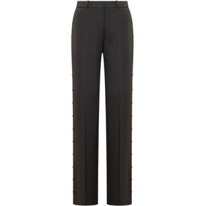 Del Core, Dames, Broeken, Zwart, Maat: XS Zijde,