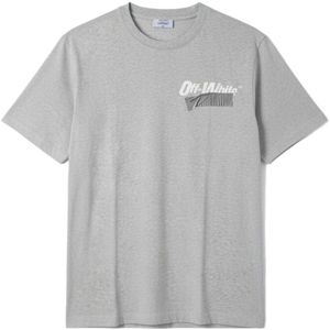 Off White, Heren, Tops, Grijs, Maat: XL Katoen,