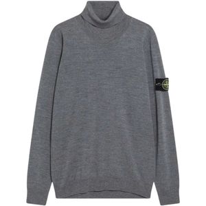 Stone Island, Heren, Truien, Grijs, Maat: M Wol,