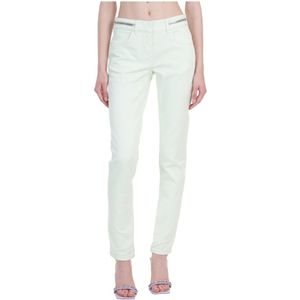Givenchy, Dames, Broeken, Groen, Maat: W28 Denim,