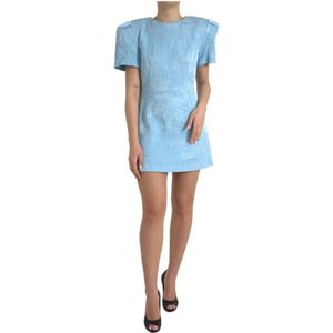 Dolce & Gabbana, Dames, Jurken, Blauw, Maat: M Katoen,