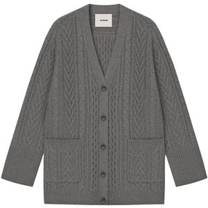 Aeron, Dames, Truien, Grijs, Maat: S Wol,