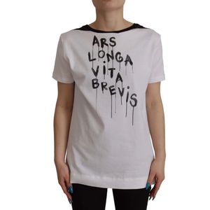 Dolce & Gabbana - Chique Slogan Tee - T-shirt - Wit - Katoen