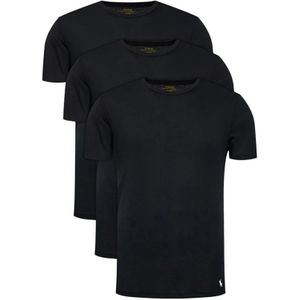 Polo Ralph Lauren - T-shirt - Zwart - Katoen - 3-pack