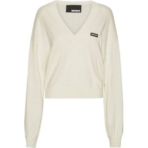 Rotate Birger Christensen, Dames, Truien, Wit, Maat: L Wol,