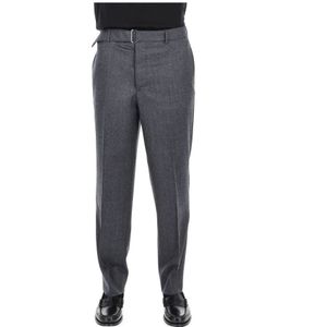 Officine Générale, Heren, Broeken, Grijs, Maat: M Wol,