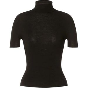 Alberta Ferretti, Dames, Truien, Zwart, Maat: XS Kasjmier,