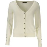 Guess - Cardigan - Wit - Dames - Viscose met Strass-applicaties