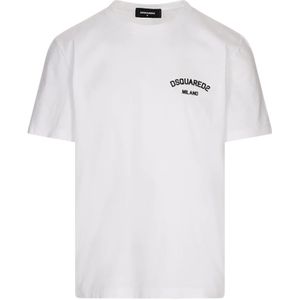 Dsquared2, Heren, Tops, Wit, Maat: XL