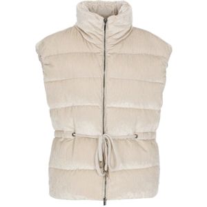 Peserico, Dames, Jassen, Beige, Maat: S