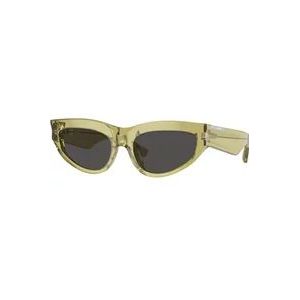 Burberry Stijlvolle zonnebril in zwart , Green , Dames , Maat: 55 MM