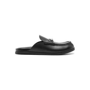 Gucci Zwarte Horsebit Mules Slip-On Stijl , Black , Heren , Maat: 45 EU